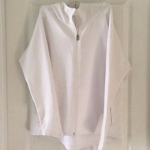 White warm up jacket